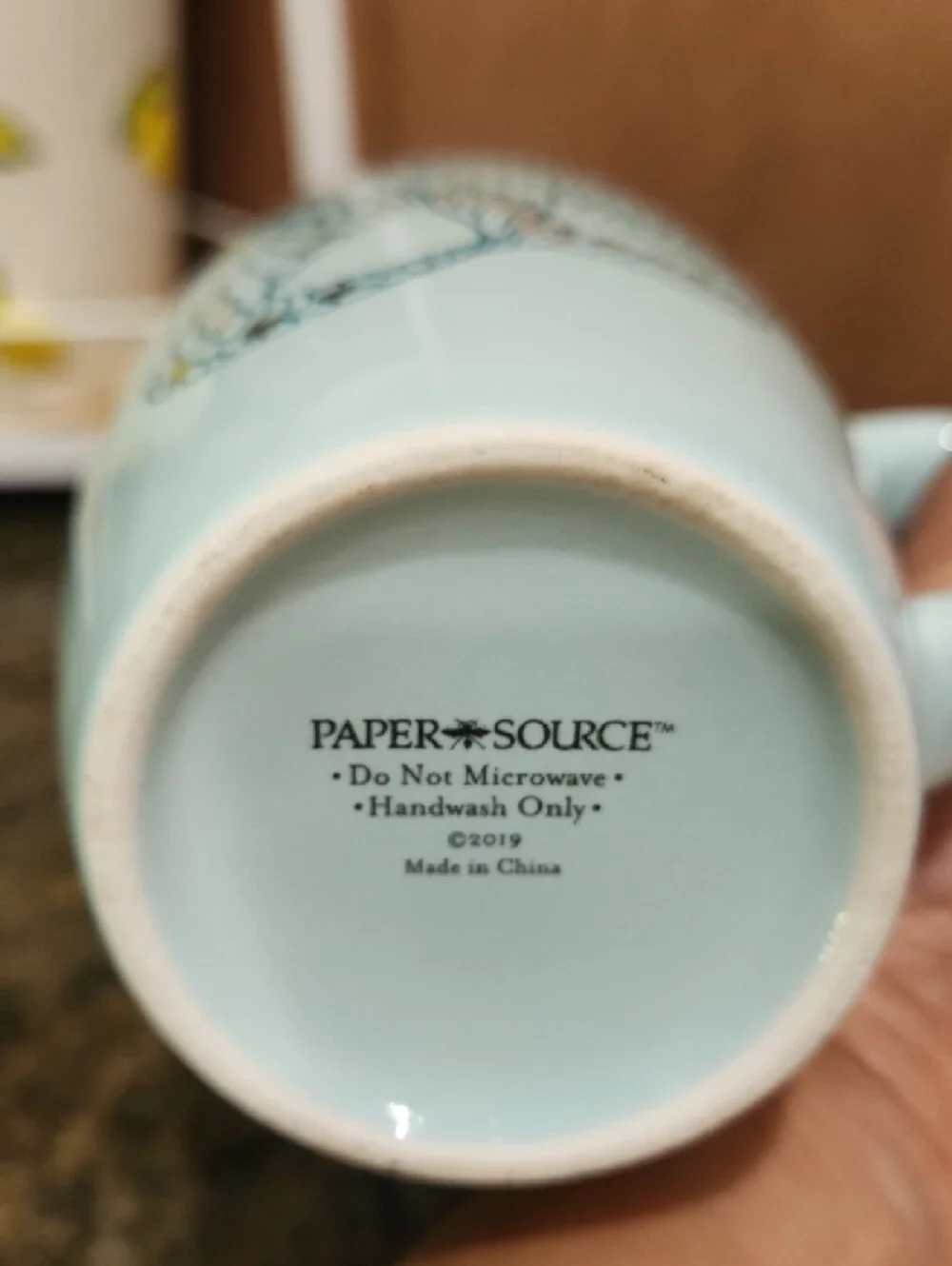 Paper Source Mint Green Mermaids Ceramic Mug - Strong Women Make Waves